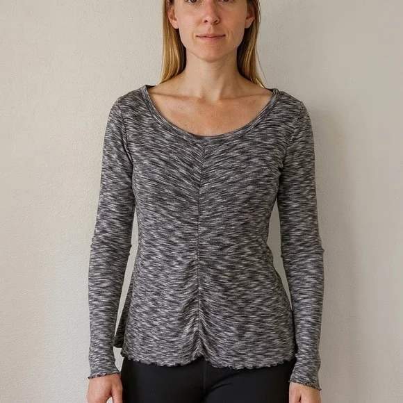 Calvin Klein Performance Long Sleeve Hoodie Top Space Dye Pullover - Picture 1 of 5